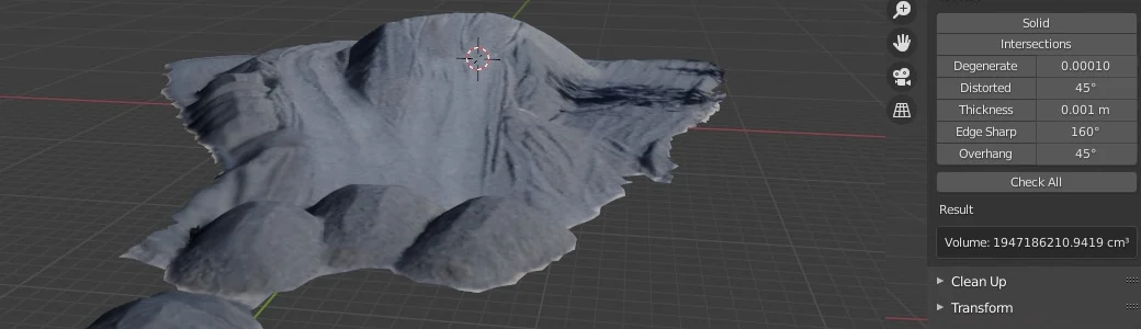Resultado de levantamiento topográfico