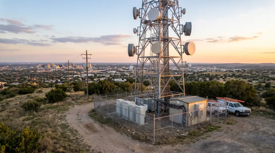 Inspección aérea de infraestructura de telecomunicaciones