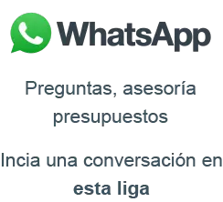 Preguntas, asesoría y presupuestos por WhatsApp