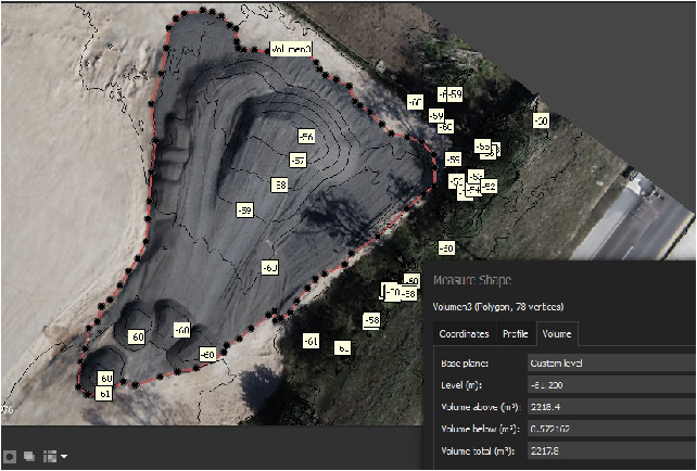 Estimación de volúmenes a través de fotogrametría con dron